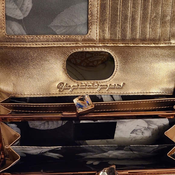 Ted BakerWomens Black Hollie Loop Bow Leather Tote Bag and wallet purse - Picture 9 of 11